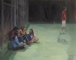 Jovenes en la cancha II, 2011 Óleo 130 x 162 cm