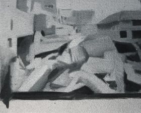 Un lugar de India, 2001 Óleo 30 x 40 cm