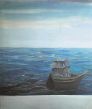 El  barco, 1986 Acrílico/lienzo 146 x 120 cm