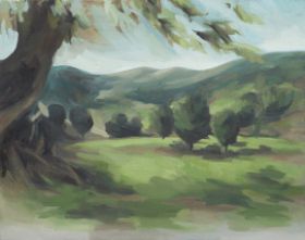 Un siglo antes un siglo después, 2008 Óleo 73 x 92 cm 