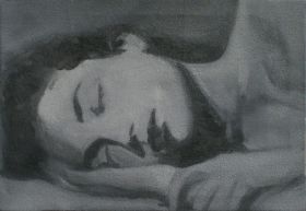 Durmiente, 1995 óleo 24 x 35 cm