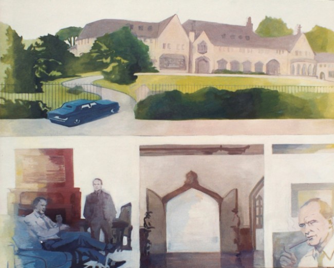 Ciudad Irreal V, 1995 Óleo 130 x 162 cm Ciudad Irreal V, 1995 Óleo 130 x 162 cm