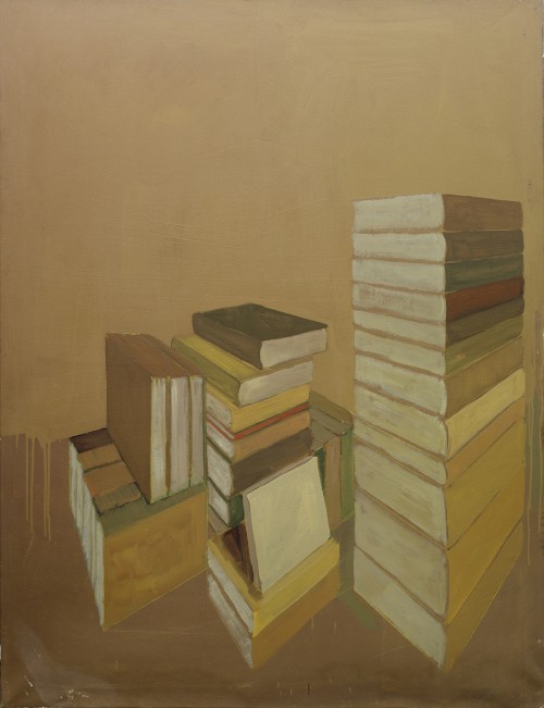 Los libros, 1990 Acrílico 162 x 130 cm Los libros, 1990 Acrílico 162 x 130 cm