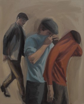 Tres figuras II, 2008 &Oacute;leo 81 x 65 cm