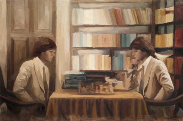 Los Jugadores de Ajedrez, 1997-2008 &Oacute;leo  97 x 146 cm,