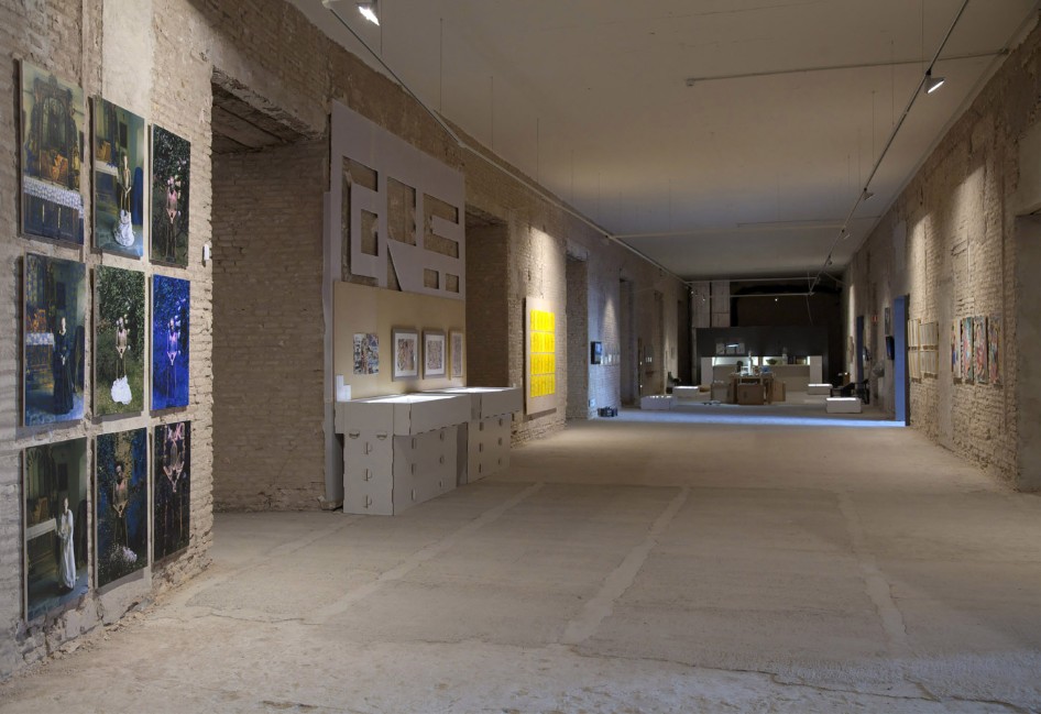 Victoria Gil y Pepa Rubio en M&uacute;ltiplo de 100, CICUS, 2015. Foto de Claudio del Campo